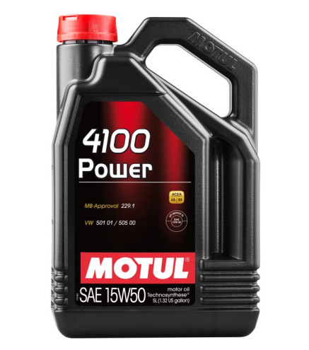 OLEJ MOTUL 15W50 5L 4100 POWER / 229.1 / 501.01 505.00