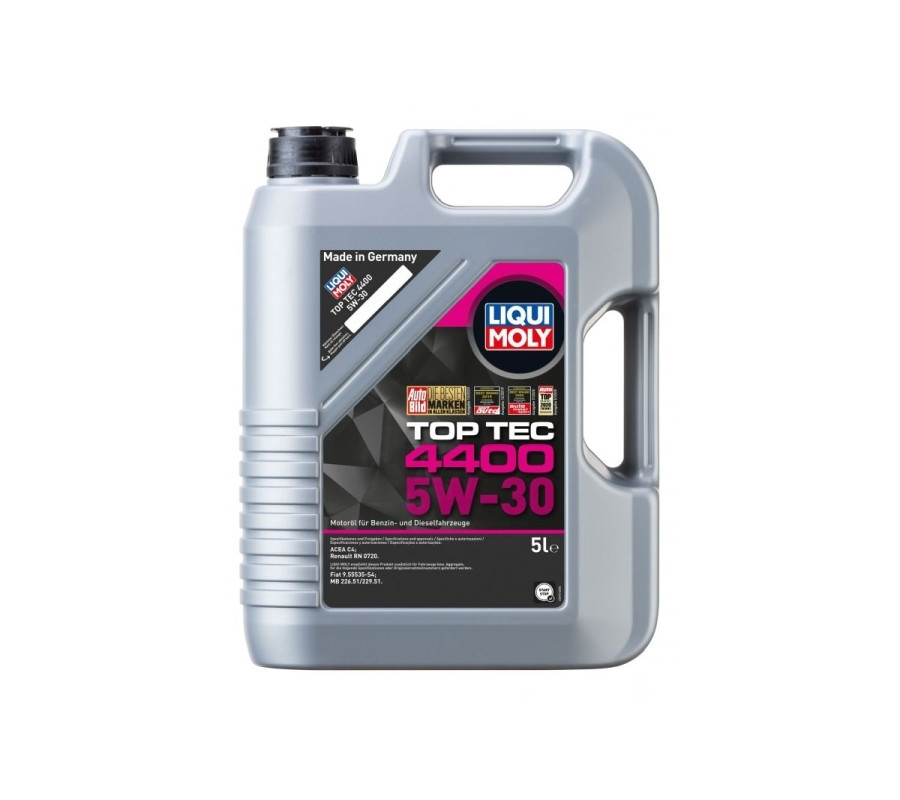 OLEJ LIQUI MOLY 5W30 5L TOP TEC 4400 DPF/FAP / RENAULT DCI C4 / RN 0720 / 226.51 229.51 OLEJ LIQUI MOLY 5W30 5L TOP TEC 4400 DPF/FAP / RENAULT DCI C4 / RN 0720 / 226.51 229.51
