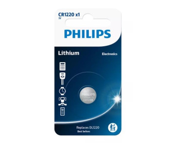BATERIA CR1220 3.0V (12,5X2,0) LITHIUM BLISTER 1SZT. (CENA ZA SZT/SPRZEDAŻ W WIELOKROTNOŚCI 10 SZT.)