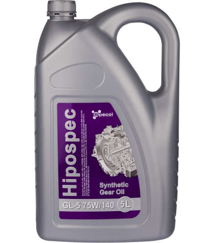 OLEJ SPECOL 75W140 5L GL5 HIPOSPEC SYNT. / PRZEKŁADNIOWY