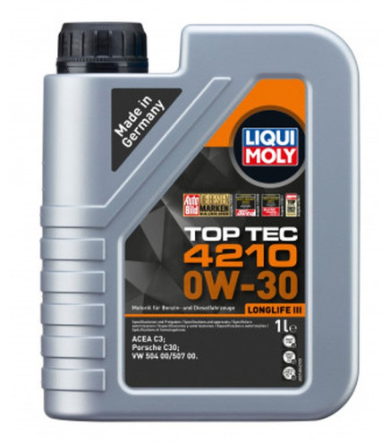OLEJ LIQUI MOLY 0W30 1L TOP TEC 4210 / C3 / 504.00 507.00 / PORSCHE C30