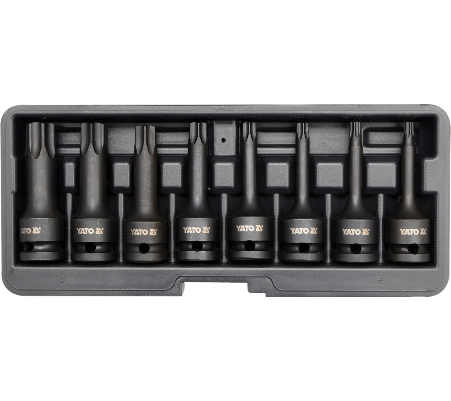 ZESTAW TRZPIENIOWYCH KLUCZY UDAROWYCH TORX 8CZ.