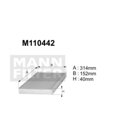 M110442K (K1147A) Filtr kabinowy węglowyDENCKERMANN