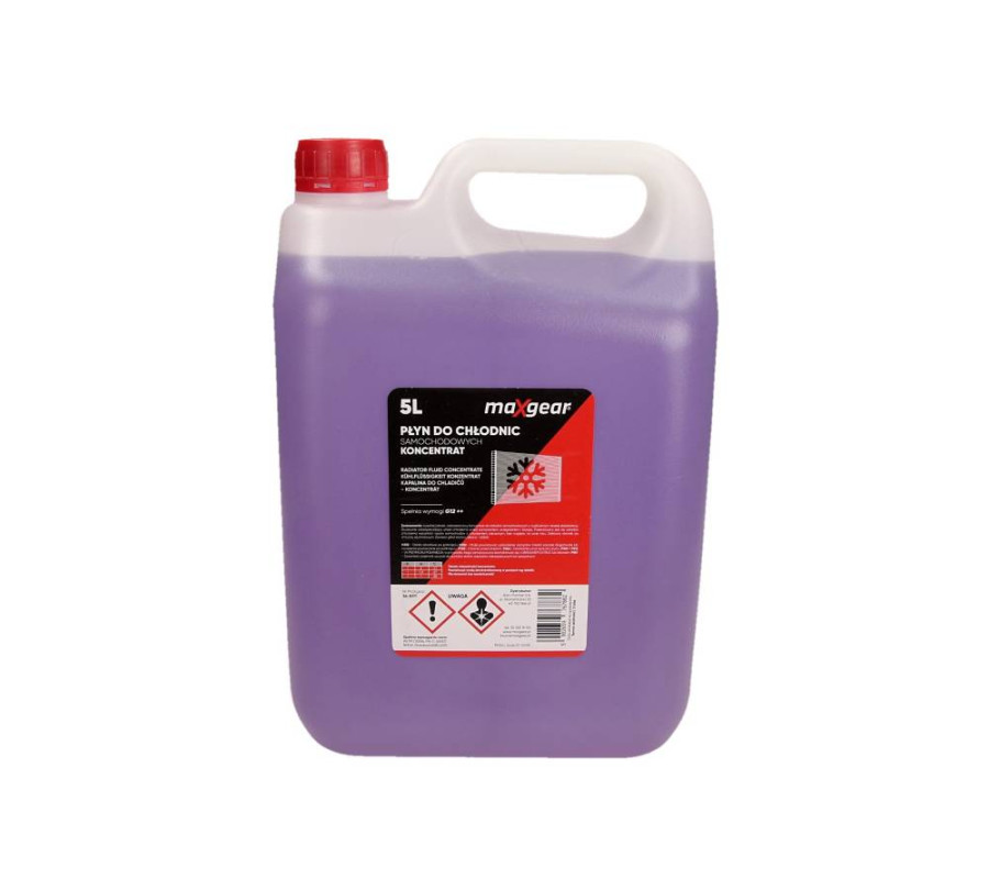 PŁYN DO CHŁODNIC 5L KONC. (FIOLETOWY) G12++ NA DODATKACH BASF