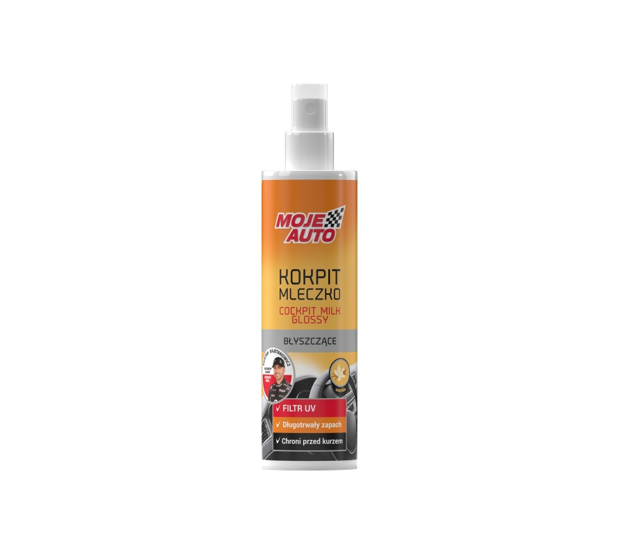 KOKPIT BŁYSZCZĄCY MLECZKO WANILIA 300ML / MOJE AUTO