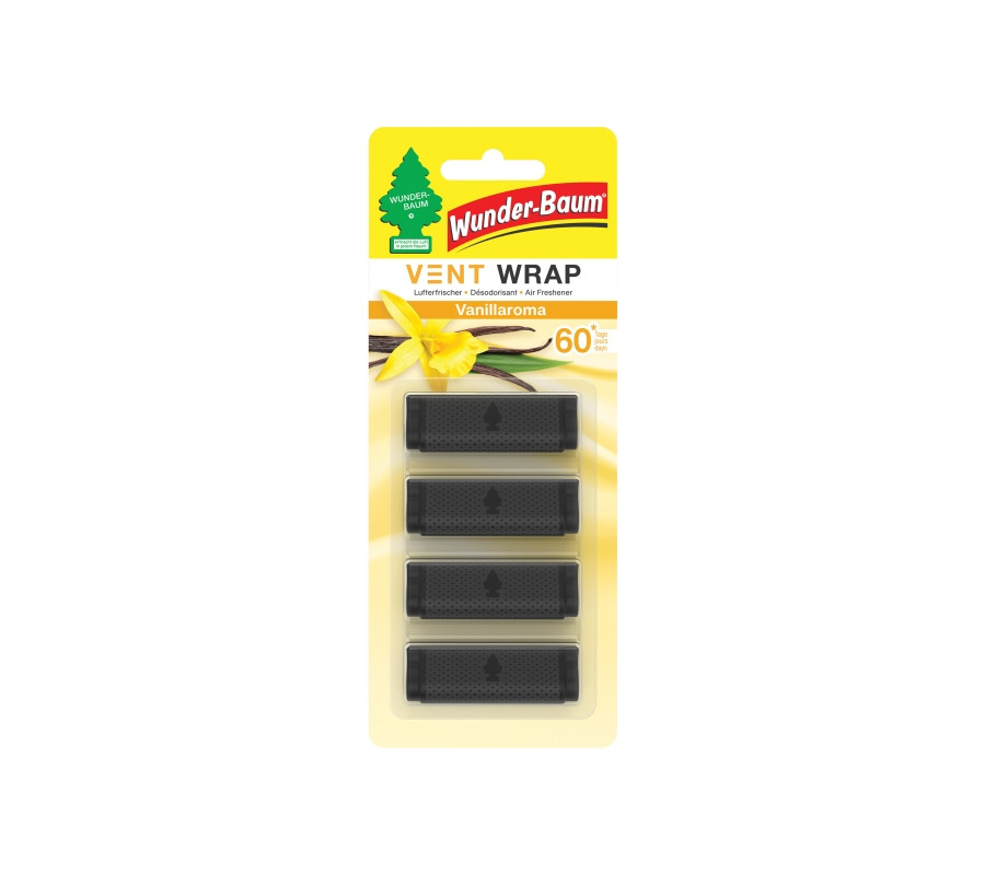 ZAPACH VENT WRAP VANILLA DO KRATEK NAWIEWÓW (4SZT.) / WUNDER BAUM