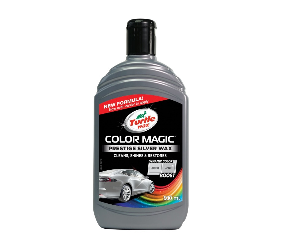WOSK KOLORYZUJĄCY SREBRNY 500ML COLOR MAGIC PRESTIGE SILVER WAX EMULSJA / TURTLE WAX