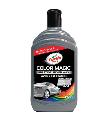 WOSK KOLORYZUJĄCY SREBRNY 500ML COLOR MAGIC PRESTIGE SILVER WAX EMULSJA / TURTLE WAX