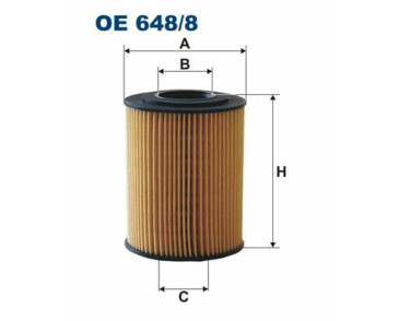 A210552 (OE648/8) filtr oleju Denckerman