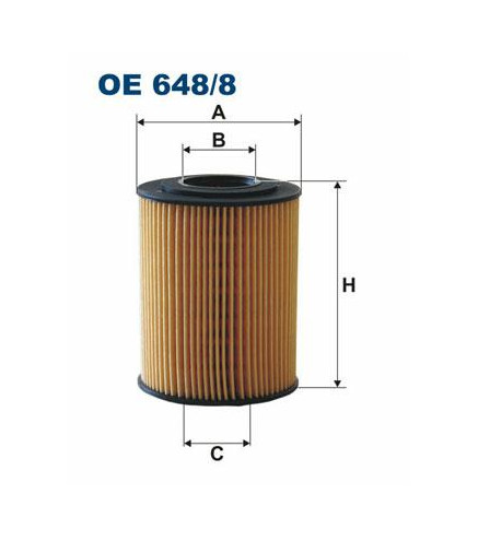 A210552 (OE648/8) filtr oleju Denckerman