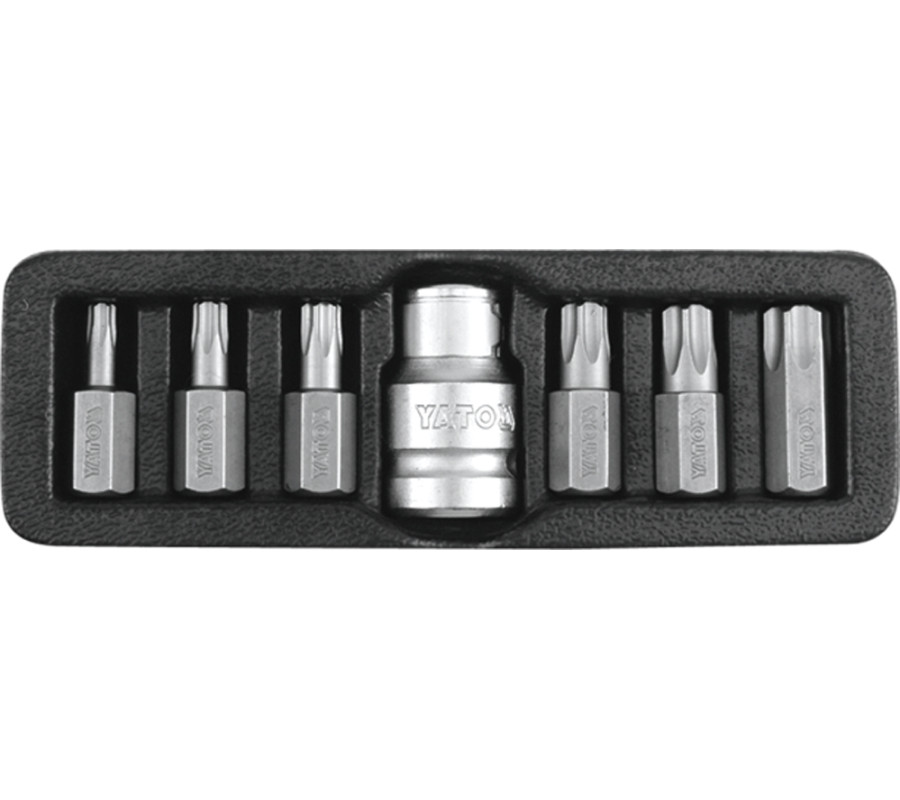 KOŃCÓWKI WKRĘTAKOWE TORX SECURITY, T25-T55, 7 SZT