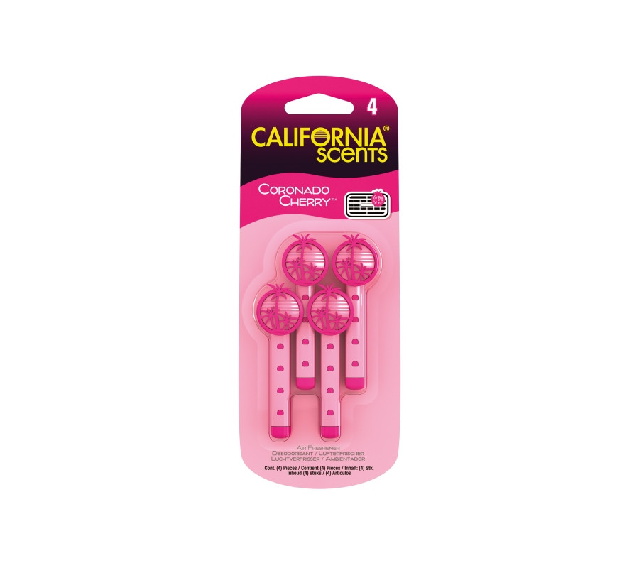 ZAPACH CALIFORNIA SCENTS VENT STICKS DO NAWIEWU - CORONADO CHERRY (4SZT.)
