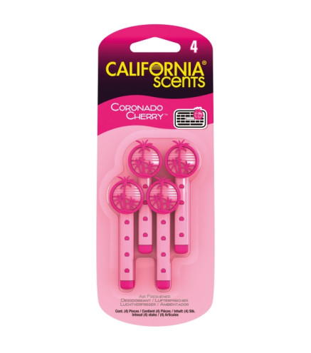 ZAPACH CALIFORNIA SCENTS VENT STICKS DO NAWIEWU - CORONADO CHERRY (4SZT.)