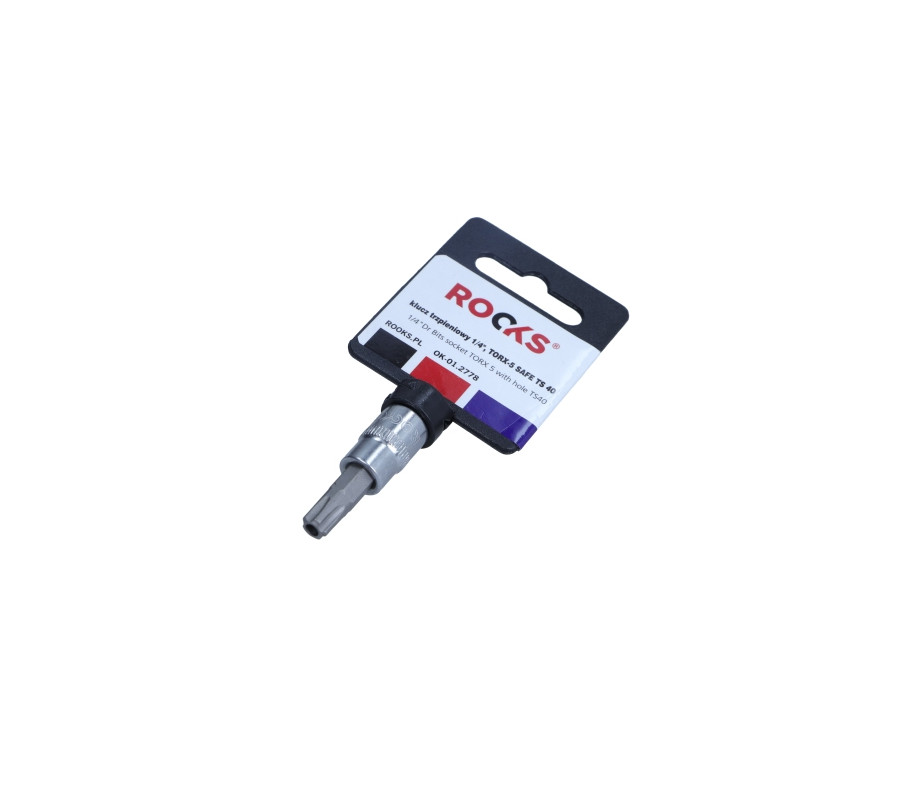 KLUCZ TRZPIENIOWY 1/4, TORX-5 SAFE TS 40