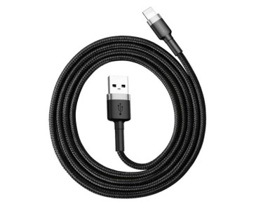 KABEL DO ŁADOWAREK 2,4A 1M SZARO-CZARNY