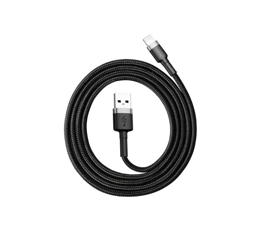 KABEL DO ŁADOWAREK 2,4A 1M SZARO-CZARNY