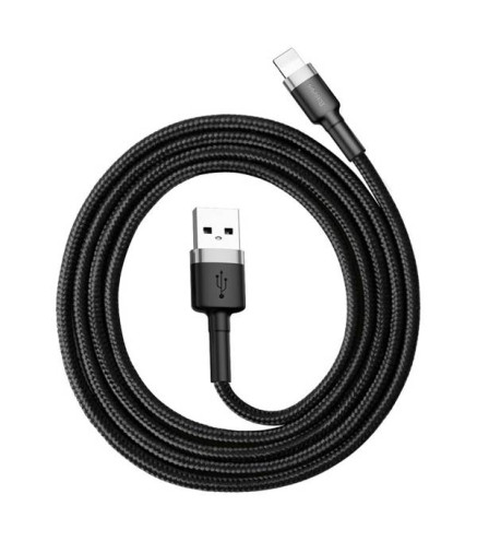 KABEL DO ŁADOWAREK 2,4A 1M SZARO-CZARNY