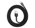 KABEL DO ŁADOWAREK 2,4A 1M SZARO-CZARNY