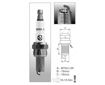 AR08S (1516) Świeca zapłonowa BRISKSilver Racing - spark plug