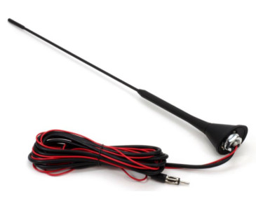 ANTENA SAMOCHODOWA Z WZMACZNIACZEM DŁ.40CM, DŁ.KABLA 3M