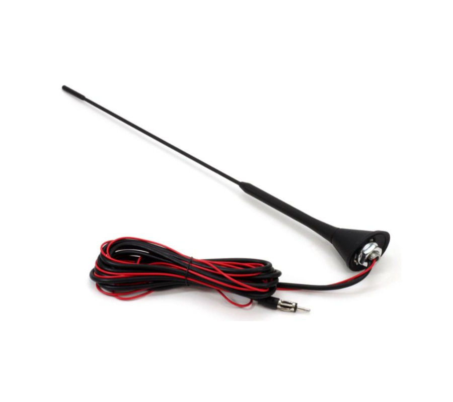 ANTENA SAMOCHODOWA Z WZMACZNIACZEM DŁ.40CM, DŁ.KABLA 3M