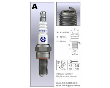 AR10IR-OE (2159) świeca zapłonowa irydowa BRISK Irydium - KTM