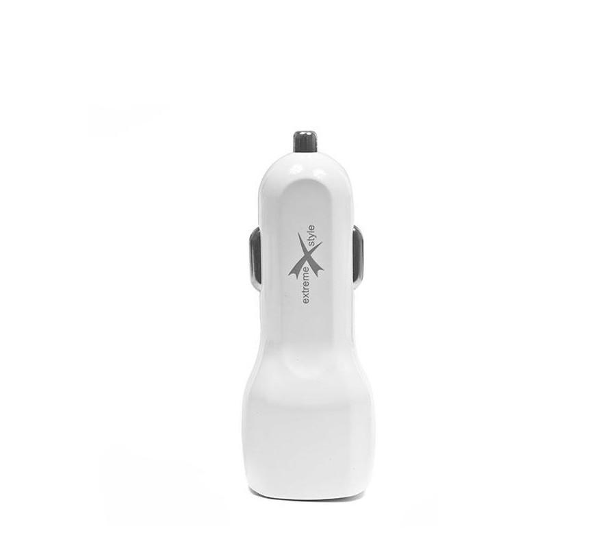 ŁADOWARKA SAMOCHODOWA 2 GNIAZDA USB BIAŁA