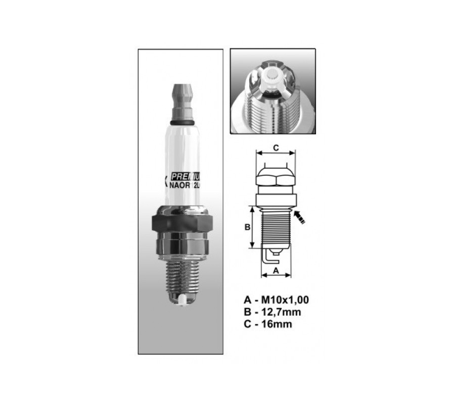 NAOR12LGS (3151) Świeca zapłonowa BRISKPremium LGS