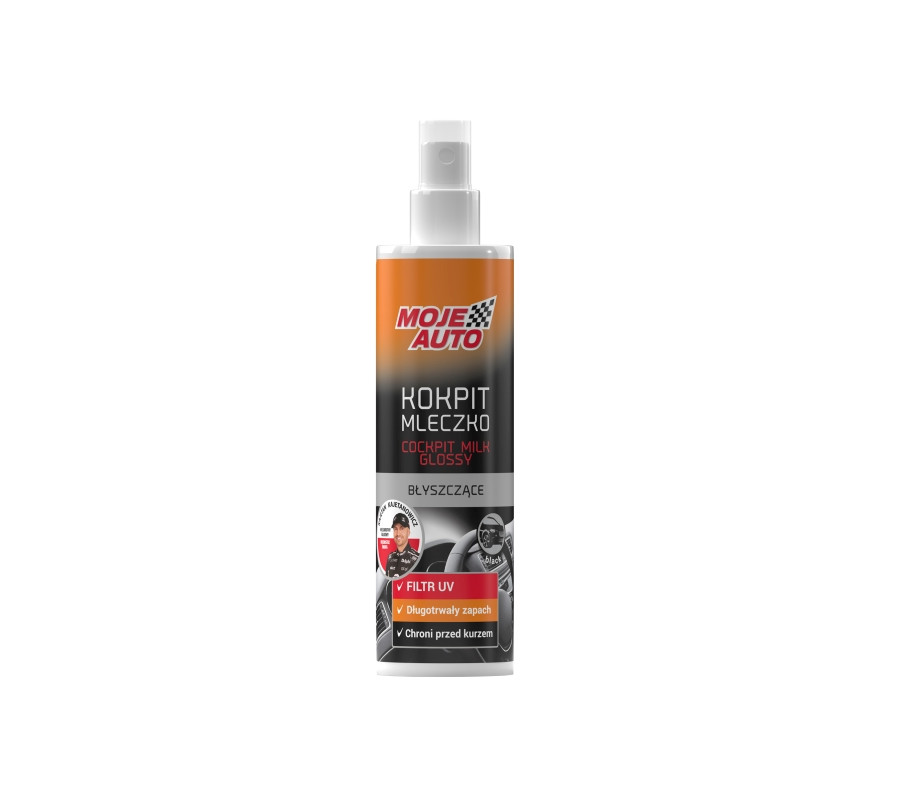 KOKPIT BŁYSZCZĄCY MLECZKO BLACK 300ML / MOJE AUTO