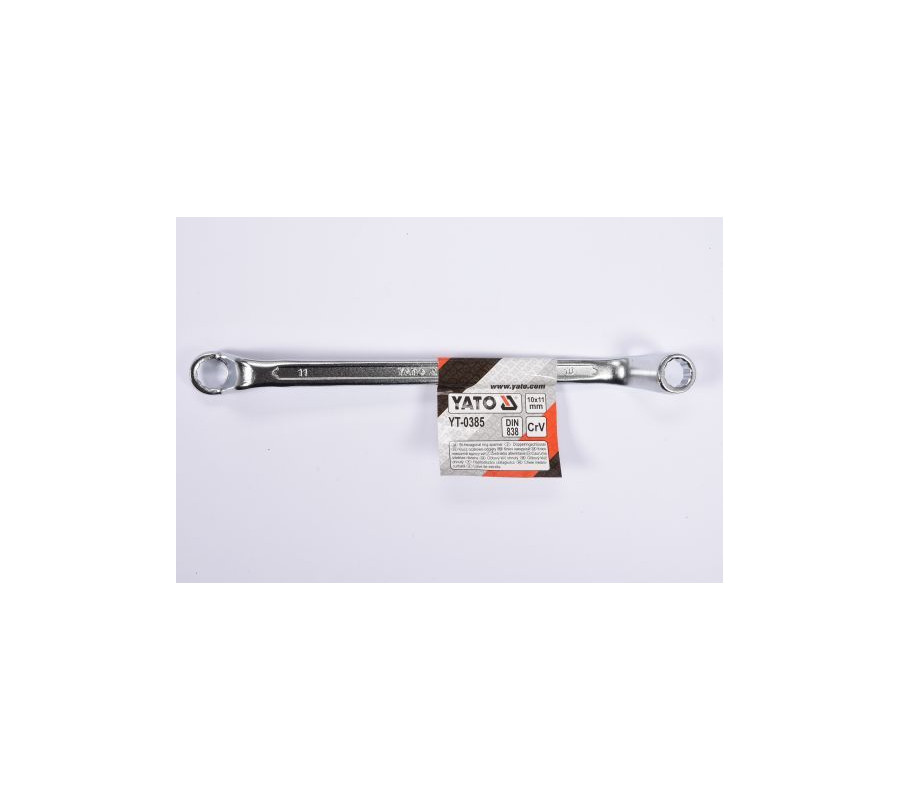 YT-0385 klucz oczkowy gięty 10x11mm YATO