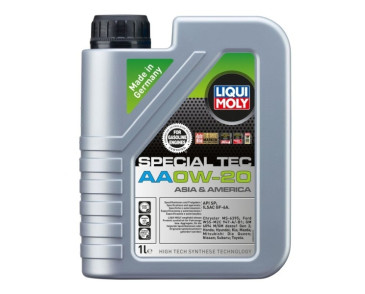 OLEJ LIQUI MOLY 0W20 1L SPECIAL TEC AA SN GF-5 / MS-6395 / WSS M2C 946-A / GM 6094 M
