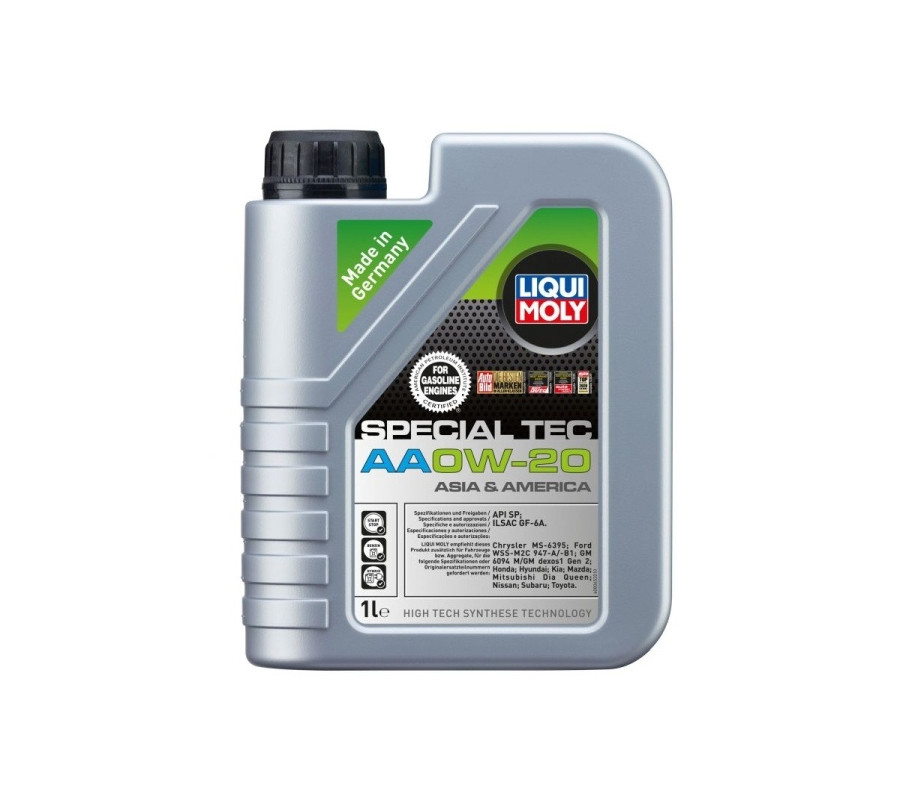 OLEJ LIQUI MOLY 0W20 1L SPECIAL TEC AA SN GF-5 / MS-6395 / WSS M2C 946-A / GM 6094 M