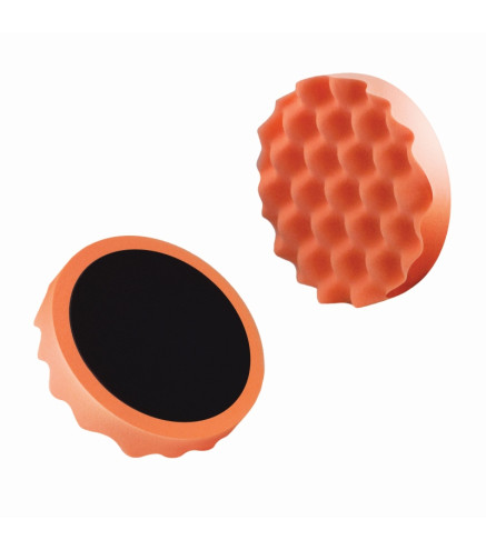 GĄBKA DO POLEROWANIA PROFILOWANA ŚR. 150MM / POMARAŃCZOWA / ŚREDNIA / NA RZEP / BOLL