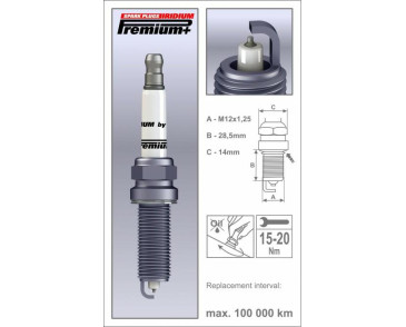 P30+ (1974) MMR14LIR-9 świeca zapłonowairydowa BRISK Premium+ IRIDIUM spark plug