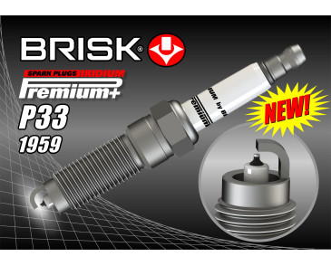 P33+ (1959) XOR12YIR świeca zapłonowairydowa BRISK Premium+ IRIDIUM spark plug