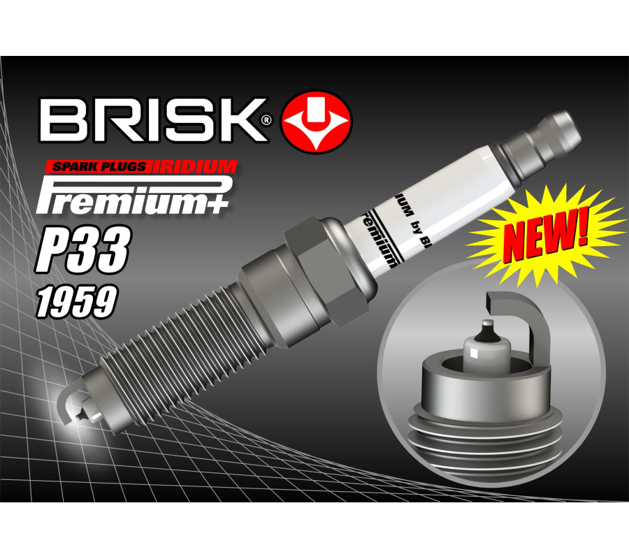 P33+ (1959) XOR12YIR świeca zapłonowairydowa BRISK Premium+ IRIDIUM spark plug