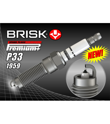 P33+ (1959) XOR12YIR świeca zapłonowairydowa BRISK Premium+ IRIDIUM spark plug