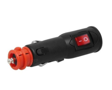 WTYCZKA GNIAZDA ZAPALNICZKI Z WŁĄCZNIKIEM EURO/DIN 12/24V