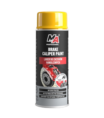 LAKIER DO ZACISKÓW HAM. ŻÓŁTY 400ML / BRAKE CALIPER SPRAY YELLOW / MOJE AUTO PROFESSIONAL