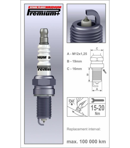 P38+ (1986) BR10YIR świeca zapłonowairydowa BRISK Premium+ IRIDIUM spark plug