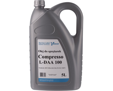 OLEJ SPECOL COMPRESSO L-DAA 100 5L / DO SPRĘŻAREK / PN-91/C-96073, ISO 6743-3A