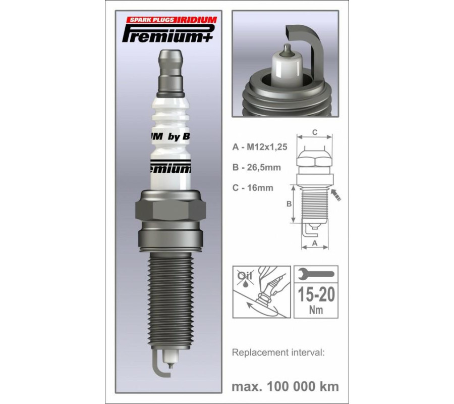 P45+ (2100) QR14LIR-11 świeca zapłonowaBRISK Premium+ IRIDIUM spark plug