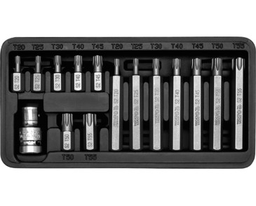 KOŃCÓWKI WKRĘTAKOWE TORX, KPL. 15 SZT.