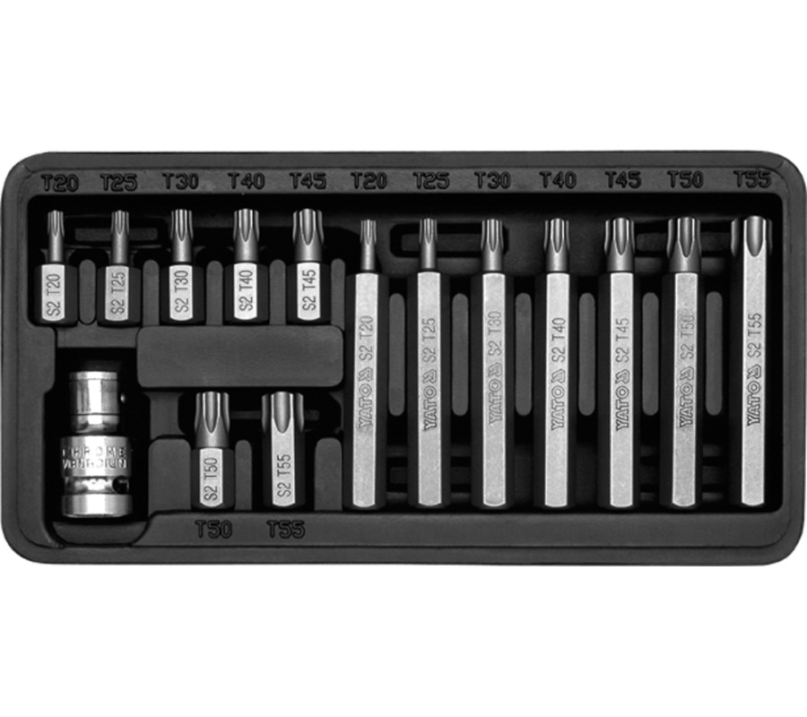 KOŃCÓWKI WKRĘTAKOWE TORX, KPL. 15 SZT.