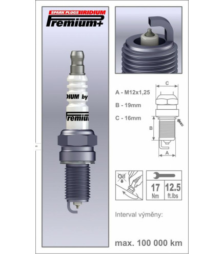 P48+ (2106) BR15YIR-1 świeca zapłonowaBRISK Premium+ IRYDIUM spark plug