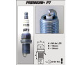 P7+ (1625) DR17YIR-1 świeca zapłonowairydowa BRISK Premium+ IRIDIUM spark plug