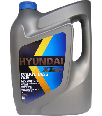 HYUNDAI XTeer 5W30 5W-30 Diesel ULTRA -6L olej OEM