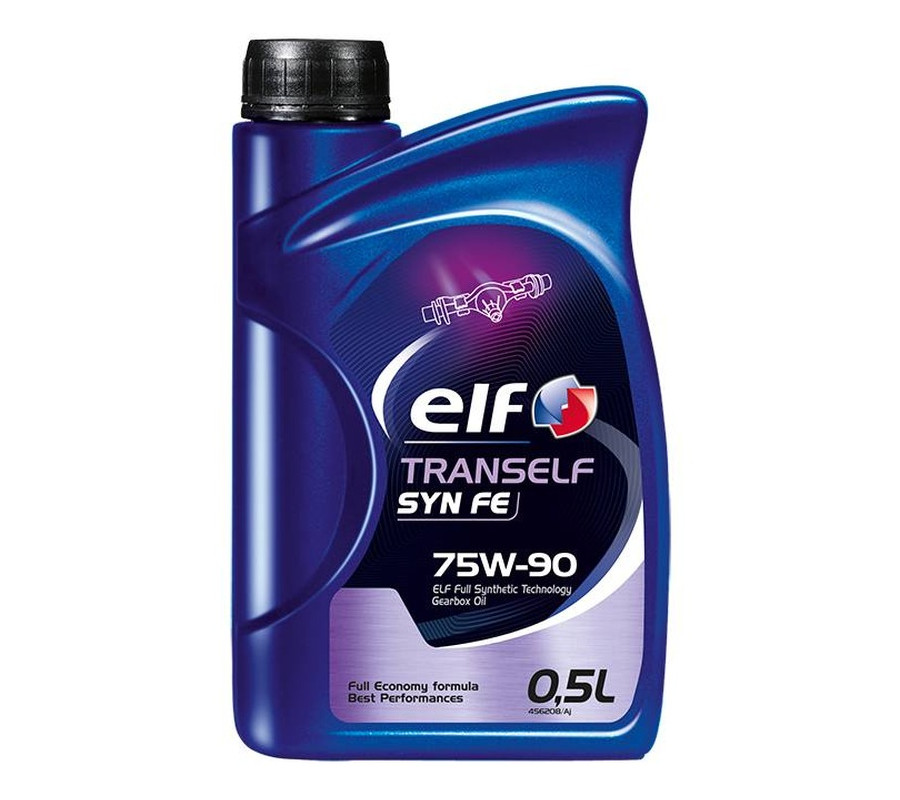 OLEJ ELF 75W90 500ML TRANSELF SYN FE GL4/5 / 235.8 / MAN 341 E3 Z2 342 S1 / 97312 / PRZEKŁADNIOWY