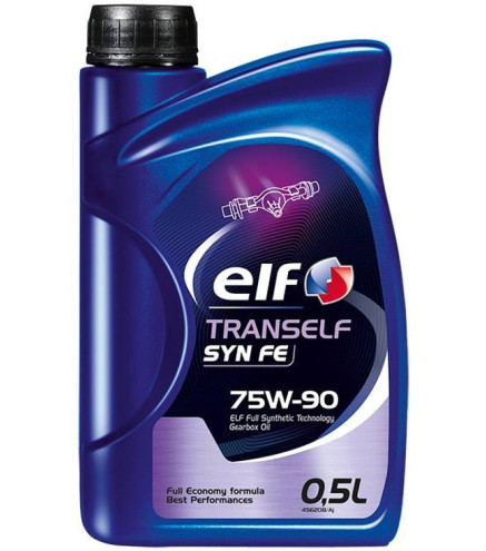 OLEJ ELF 75W90 500ML TRANSELF SYN FE GL4/5 / 235.8 / MAN 341 E3 Z2 342 S1 / 97312 / PRZEKŁADNIOWY