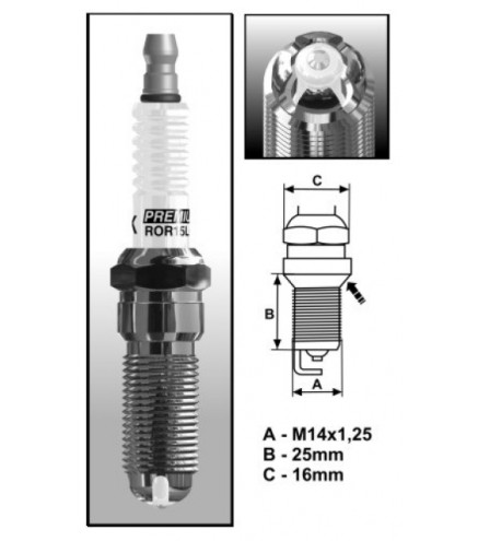 ROR15LGS (3145) Świeca zapłonowa BRISKPremium LGS Spark plug